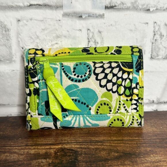 Vera Bradley ‘Limes Up” Tri Fold Wallet - Picture 2 of 6
